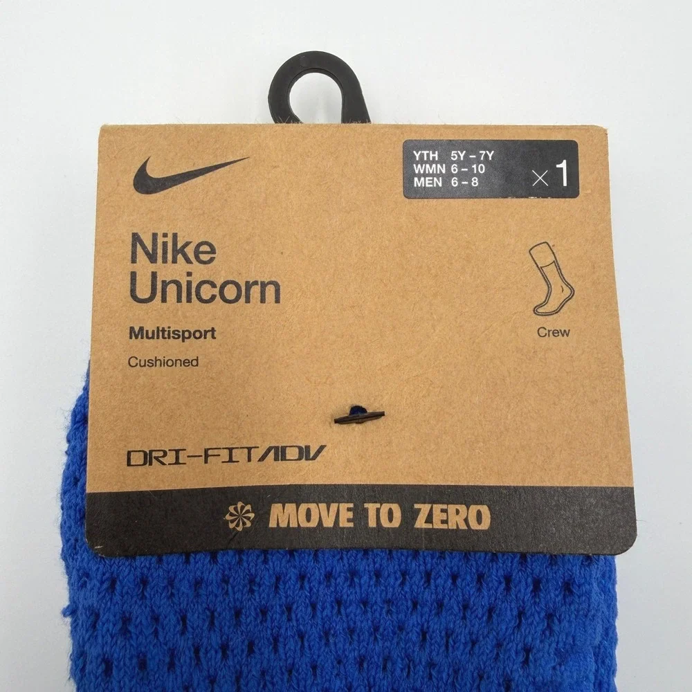 Nike Unicorn Multisport Socks Unisex Medium Blue Dri-FIT ADV **LOT OF 2 PAIRS**